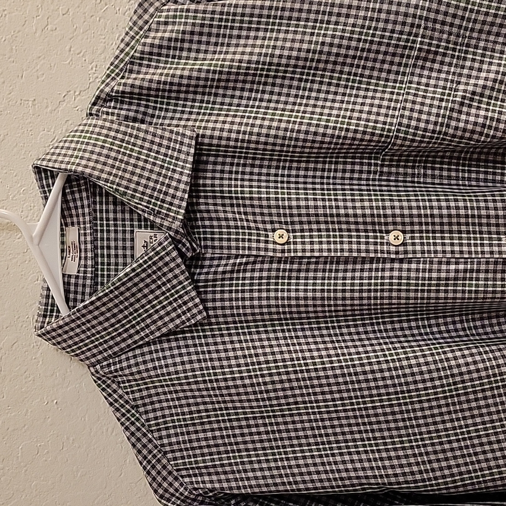 Peter Millar Button-Down - Green - Large - image 4